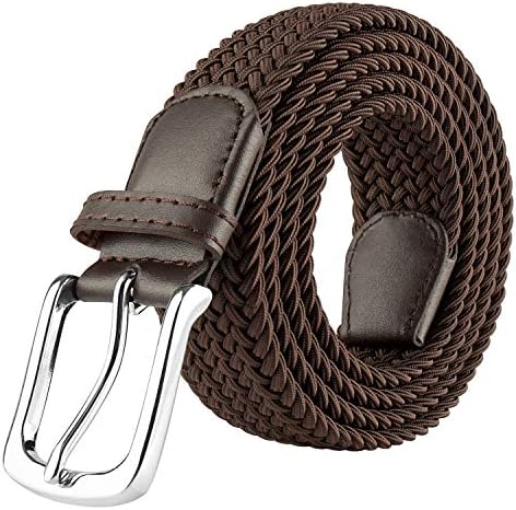 Elastic Braided Belt, Coffee