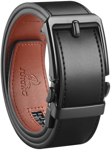 Leather Ratchet Belt, Black