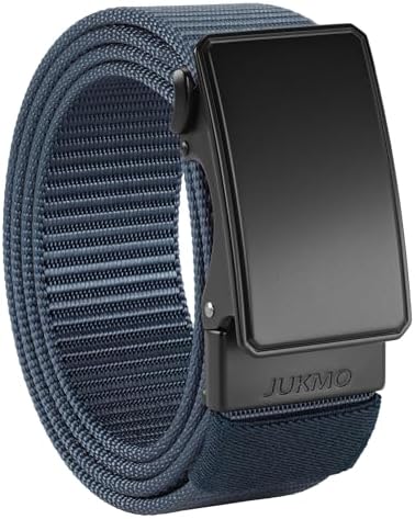 Nylon Ratchet Casual Belt, Blue