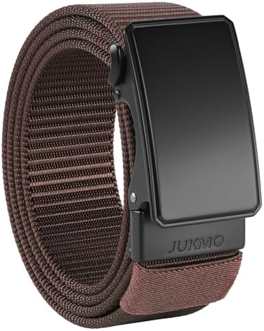 Nylon Ratchet Casual Belt, Coffee