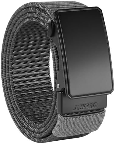 Nylon Ratchet Casual Belt, Grey