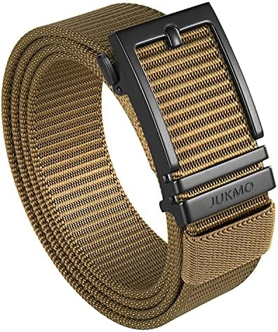 Nylon Slide-Buckle Ratchet Belt, Coyote