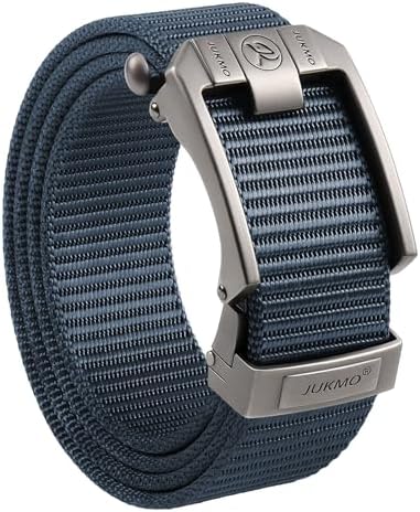 Nylon Web Ratchet Belt, Blue