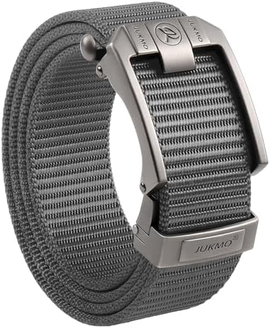 Nylon Web Ratchet Belt, Grey