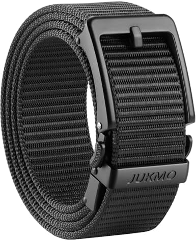 Pin-Look Ratchet Belt, Black