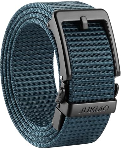 Pin-Look Ratchet Belt, Blue