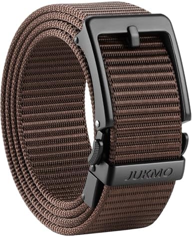 Pin-Look Ratchet Belt, Coffee