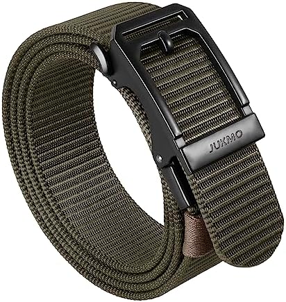 Ratchet Nylon Work Belt, Army Green