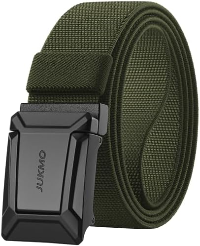 Stretch Flip-Buckle Belt, Army Green