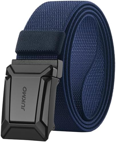 Stretch Flip-Buckle Belt, Blue