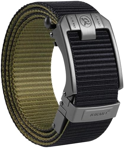 Two in One Reversible Ratchet Belt, Black/Coyote